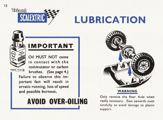 Seite 12 Scalextric Instruction manual 1962