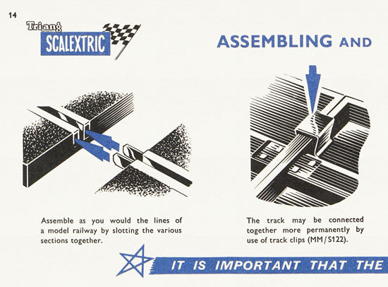 Scalextric Instruction manual 1962