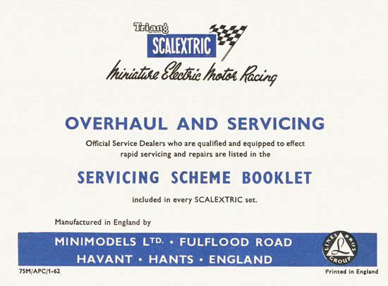 Seite 24 Scalextric Instruction manual 1962