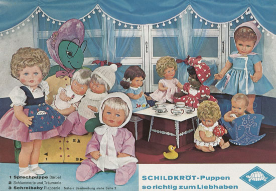 Schildkröt-Puppen Prospekt 1960