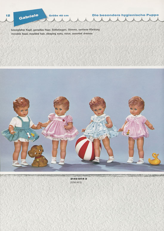Schildkröt-Puppen Katalog 1962