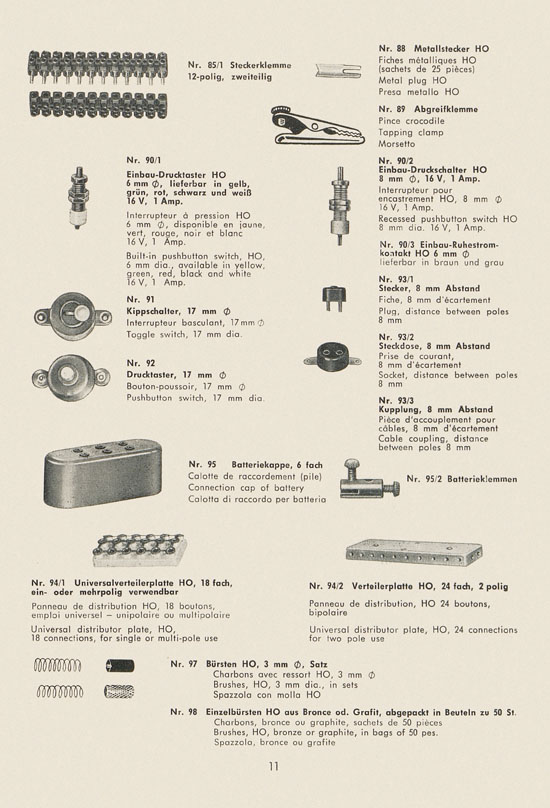 Schneider Modellbahnzubehör 1967