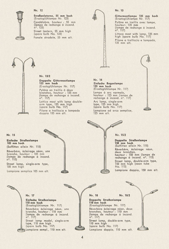 Schneider Modellbahnzubehör 1968