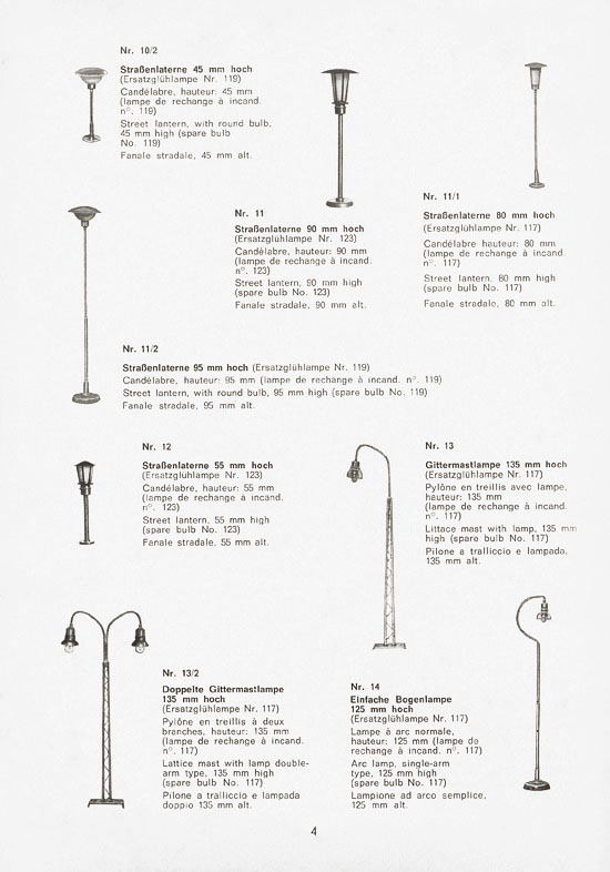 Schneider Modellbahnzubehör 1970