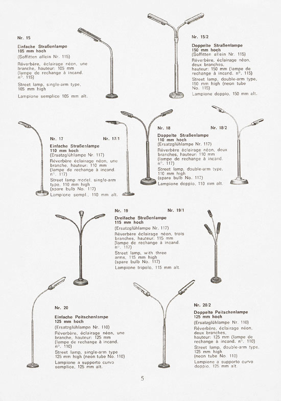 Schneider Modellbahnzubehör 1970