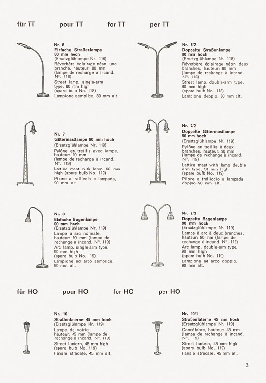 Schneider Modellbahnzubehör Katalog 1974-1975