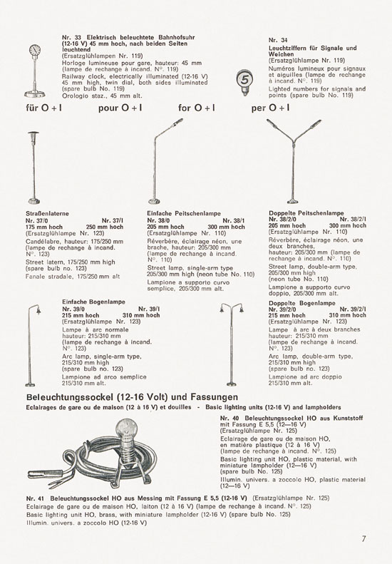 Schneider Modellbahnzubehör Katalog 1974-1975