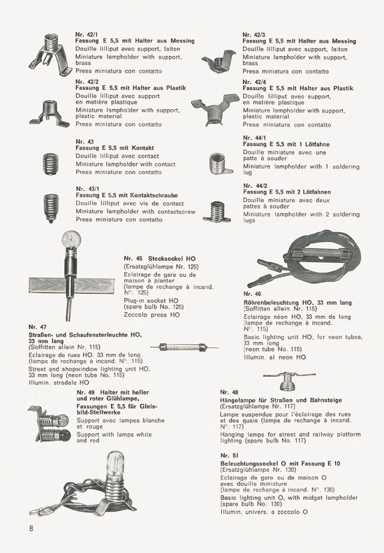 Schneider Modellbahnzubehör Katalog 1974-1975