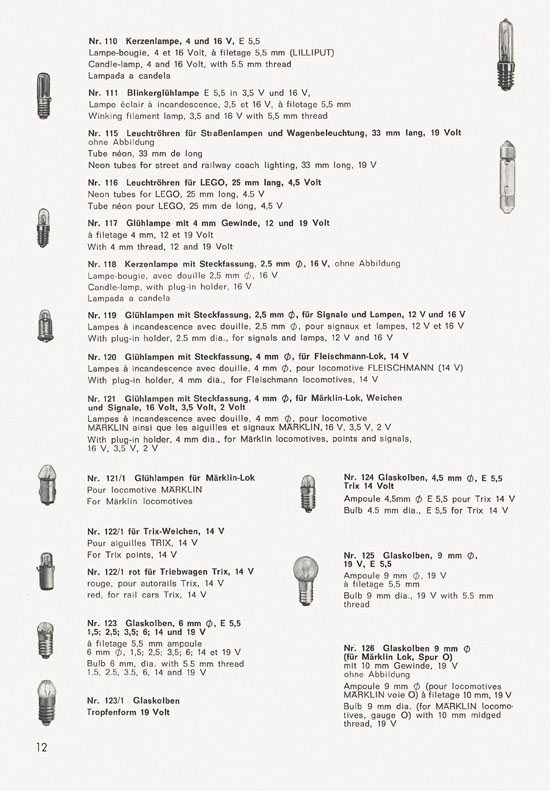 Schneider Modellbahnzubehör Katalog 1974-1975