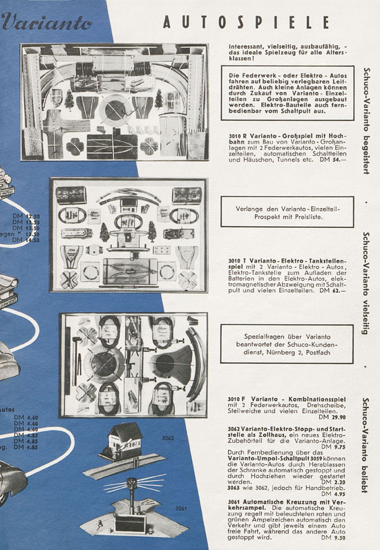 Schuco Prospekt 1957