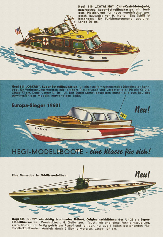 Schuco Hegi Modellbau Katalog 1961