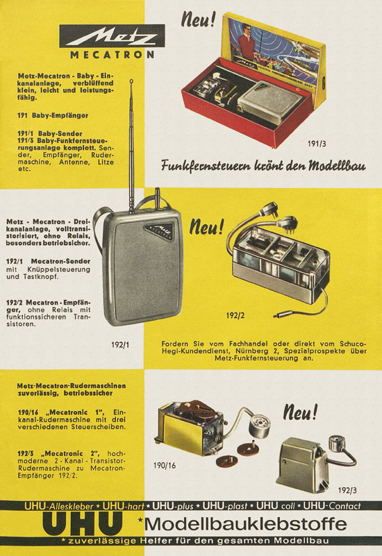 Schuco Hegi Modellbau Katalog 1961