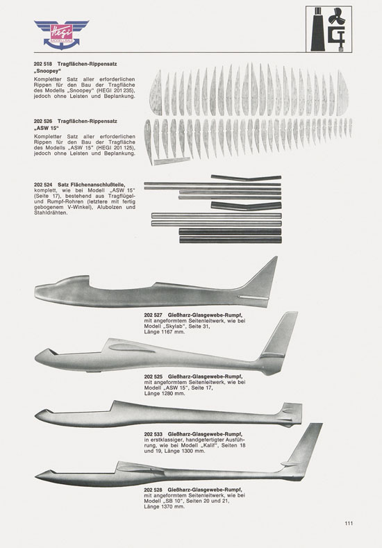 Hegi Modellbau Katalog 1976