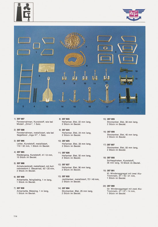 Hegi Modellbau Katalog 1976