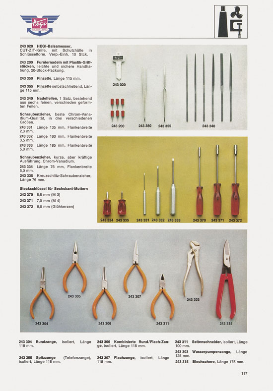 Hegi Modellbau Katalog 1976