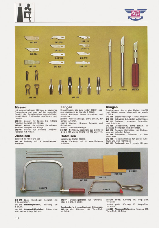 Hegi Modellbau Katalog 1976