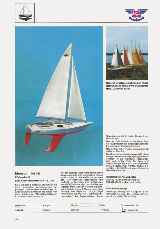 Hegi Modellbau Katalog 1976