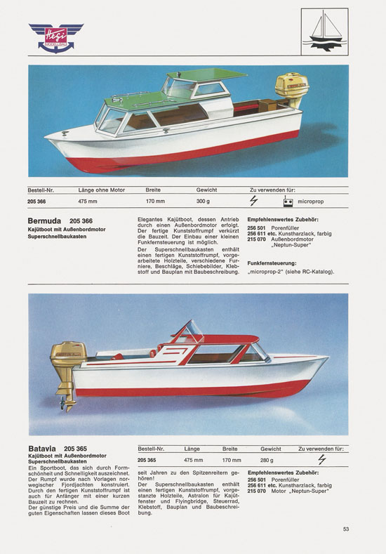 Hegi Modellbau Katalog 1976