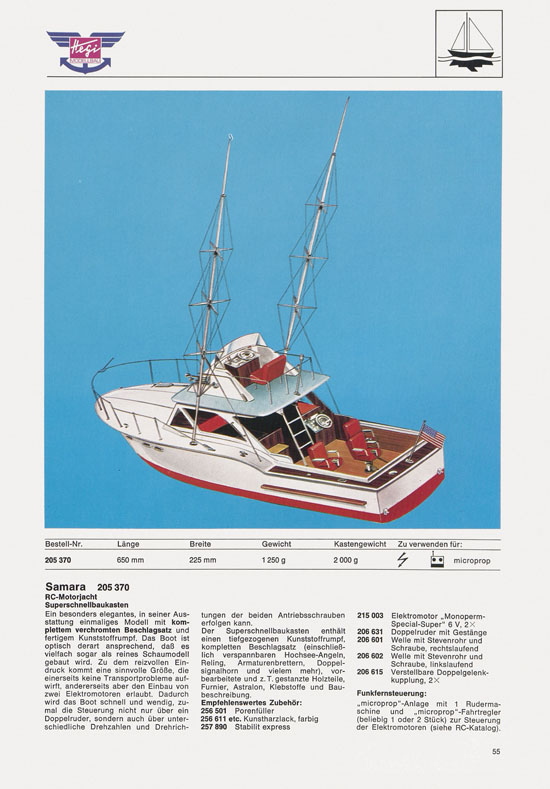 Hegi Modellbau Katalog 1976