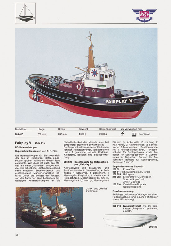 Hegi Modellbau Katalog 1976