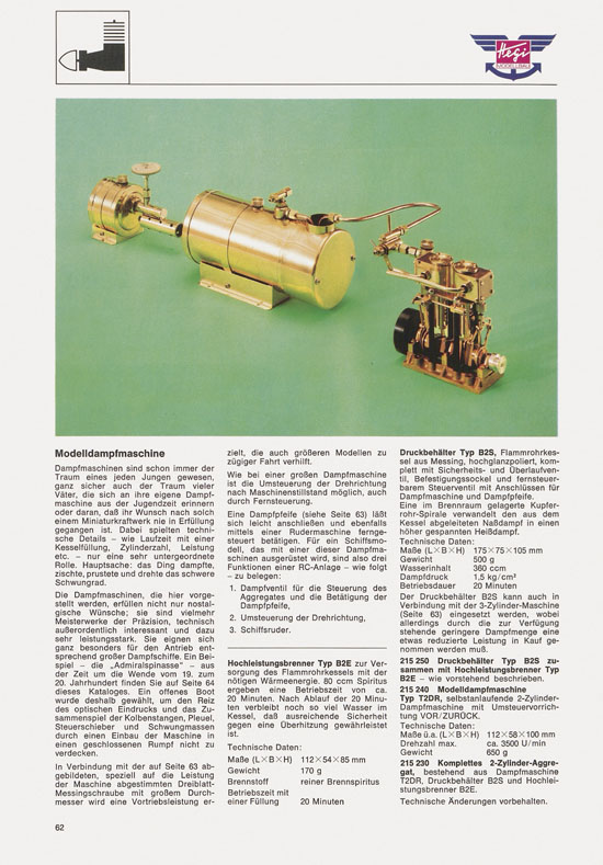 Hegi Modellbau Katalog 1976