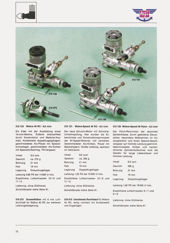 Hegi Modellbau Katalog 1976