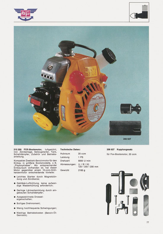 Hegi Modellbau Katalog 1976