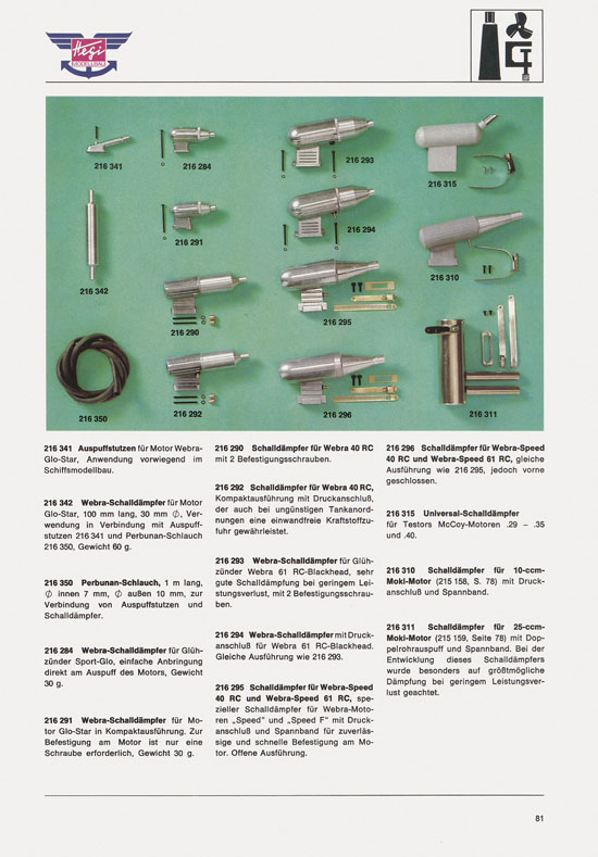 Hegi Modellbau Katalog 1976