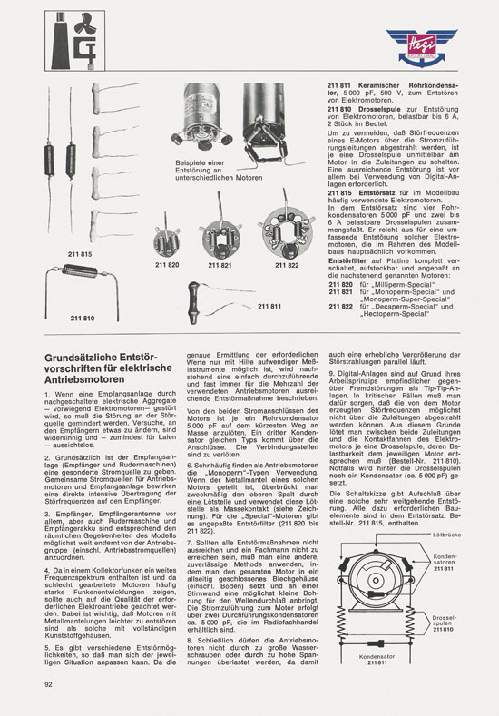 Hegi Modellbau Katalog 1976