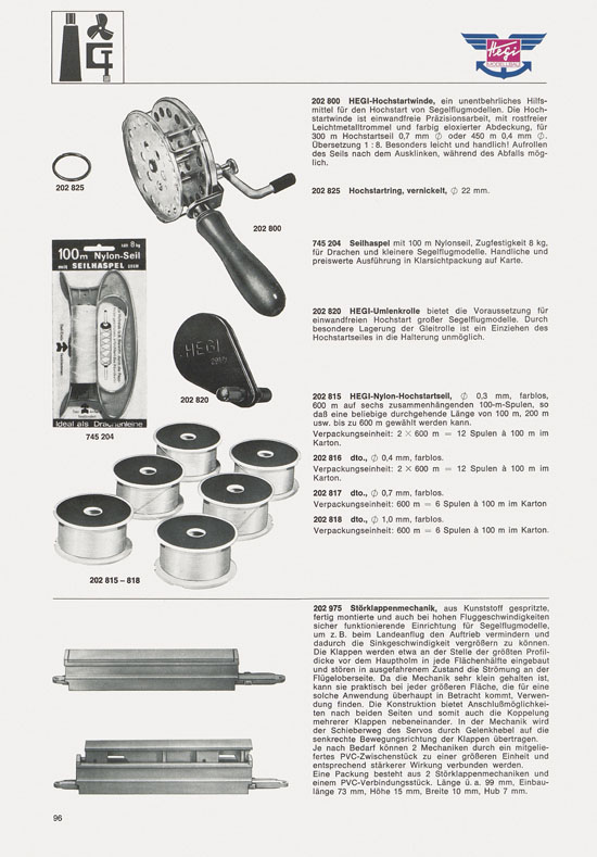 Hegi Modellbau Katalog 1976