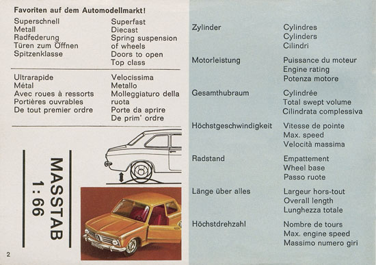 Seite 2 Schuco Modelle 1970