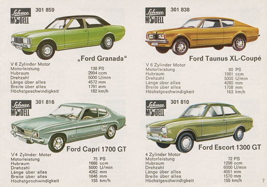 Seite 7 Schuco Modelle 1970