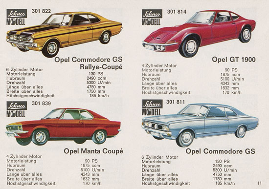 Seite 11 Schuco Modelle 1970