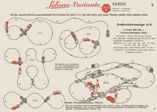 Schuco Varianto 3010 Katalog 1954