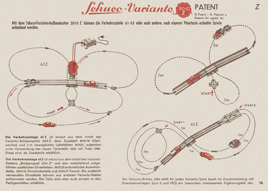 Schuco Varianto 3010 Katalog 1955