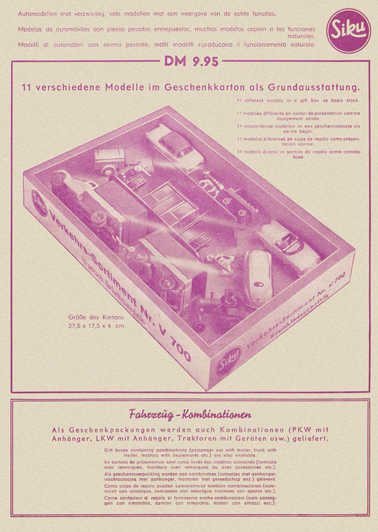 Siku Verkehrsmodelle Katalog 1960