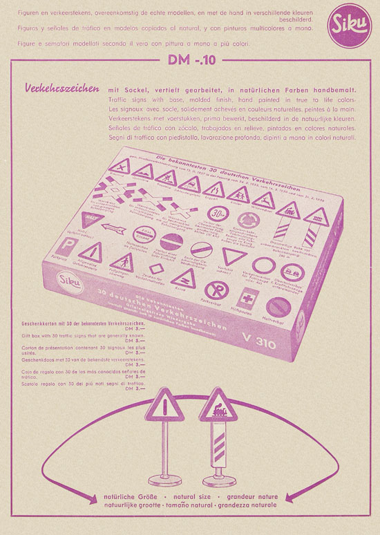 Siku Verkehrsmodelle Katalog 1960