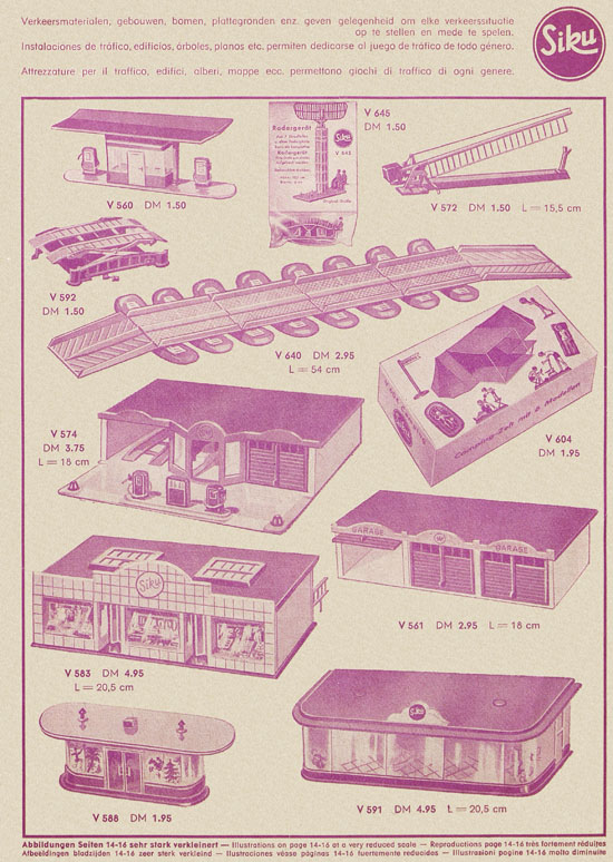 Siku Verkehrsmodelle Katalog 1960