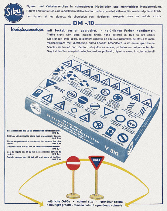 Seite 10 Siku Verkehrsmodelle und Flugmodelle Katalog 1961