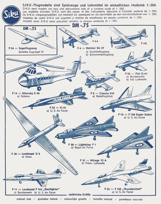 Seite 18 Siku Verkehrsmodelle und Flugmodelle Katalog 1961