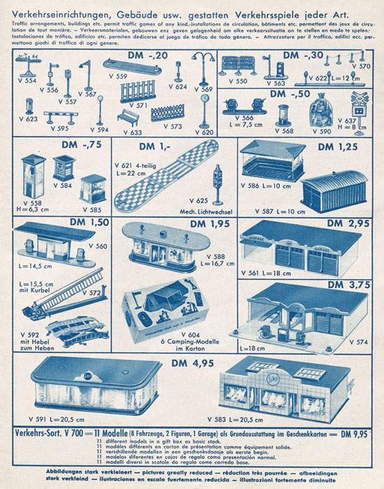 Siku Katalog 1962, Preisliste 1962, Bildpreisliste 1962, Verkehrsmodelle 1962