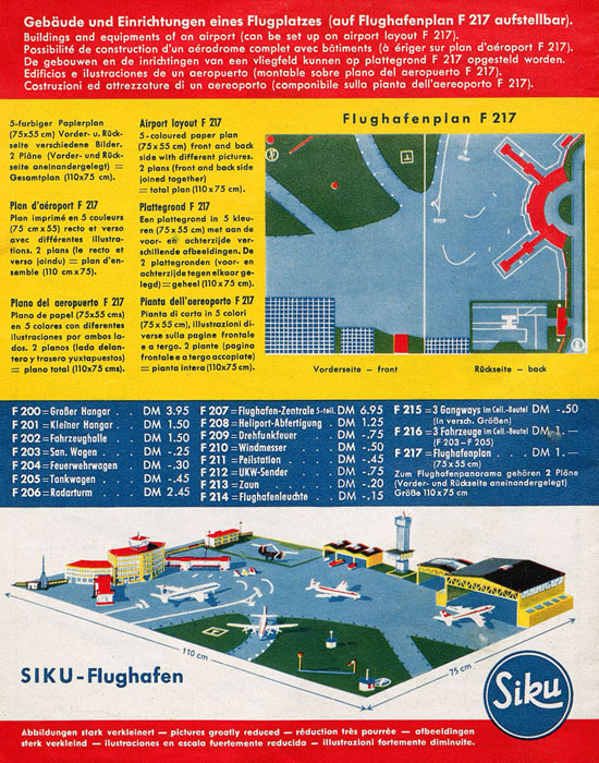 Siku Katalog 1962, Preisliste 1962, Bildpreisliste 1962, Verkehrsmodelle 1962