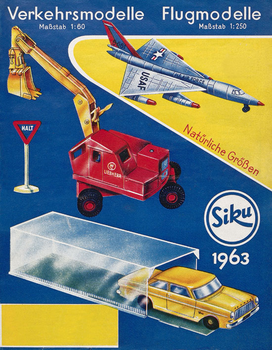 Siku Katalog 1963, Bildpreisliste 1963, Verkehrsmodelle und Flugmodelle 1963