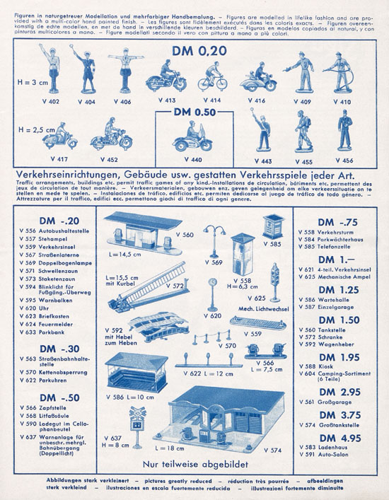 Siku Katalog 1963, Bildpreisliste 1963, Verkehrsmodelle und Flugmodelle 1963