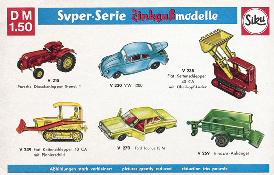 Seite 2 Siku Katalog 1968, Preisliste 1968, Bildpreisliste 1968, Verkehrsmodelle 1968