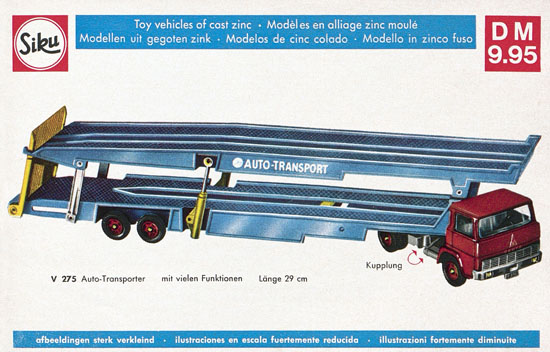 Seite 15 Siku Katalog 1968, Preisliste 1968, Bildpreisliste 1968, Verkehrsmodelle 1968