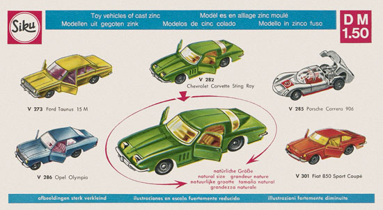 Siku Super Serie Zinkguß-Modelle Katalog 1969