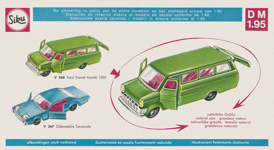 Seite 9 Siku Super Serie Zinkguß-Modelle Katalog 1969