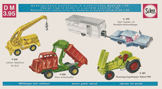 Seite 12 Siku Super Serie Zinkguß-Modelle Katalog 1969
