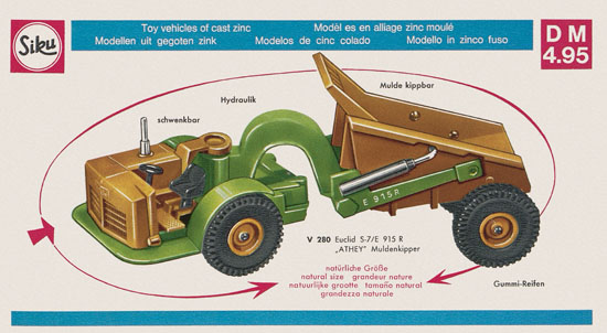 Seite 15 Siku Super Serie Zinkguß-Modelle Katalog 1969